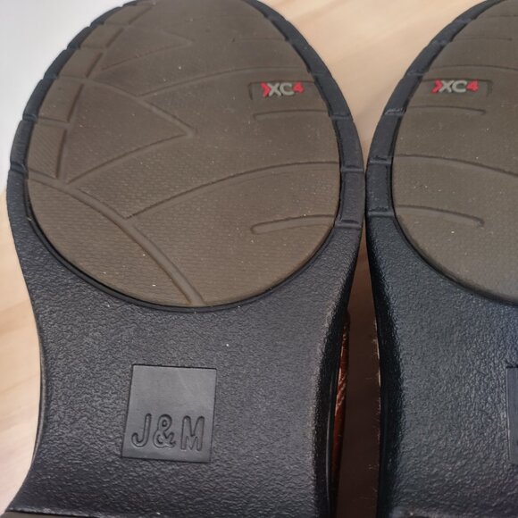 Johnston & Murphy Colvard Moc Toe Venetian Cognac Waterproof Loafer Men US 10M - Picture 13 of 14